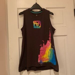 Disney Castle Tank Muscle Shirt EUC size M